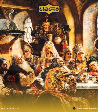 Buy price silk handmade carpet board Tsar carpet party Iran handmade carpet auction market in Iran