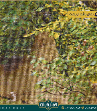 خرید قیمت خرید تابلو فرش دستباف کوچه باغ گلستان