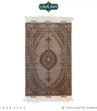 قیمت خرید فرش دستباف 1.5 متری طرح ریز ماهی کمال الملک قهوه ای و کرمی