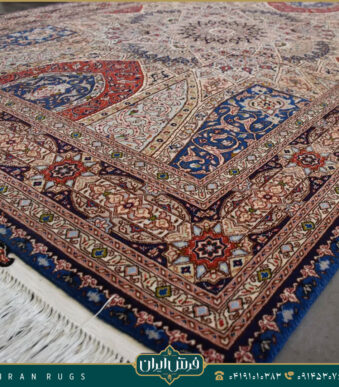 خرید قیمت خرید فرش دستباف 3 متری طرح نقش گنبد قرمز و کرمی