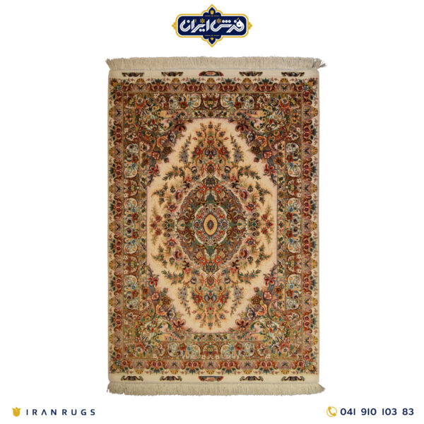 The purchase price of a 3-meter hand-woven carpet with a cream-brown Khatibi pattern