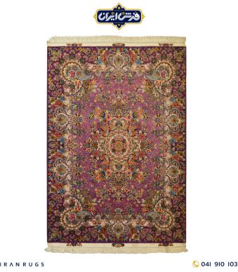 The purchase price of a 3-meter hand-woven carpet with a purple and pink Khatibi pattern
