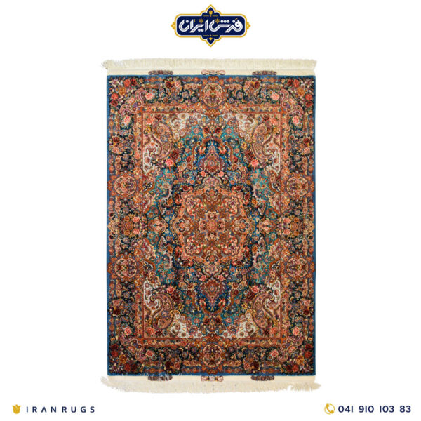 The purchase price of a 3-meter hand-woven carpet with a creamy blue pattern