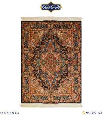 The purchase price of a 3-meter hand-woven carpet with a black and creamy pattern