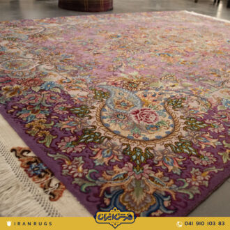 The purchase price of a 3-meter hand-woven carpet with a purple and pink Khatibi pattern