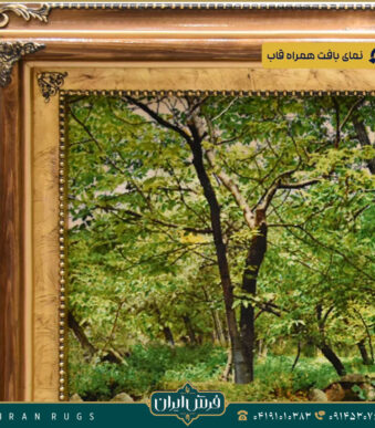 خرید قیمت خرید تابلو فرش دستباف طرح کوچه باغ