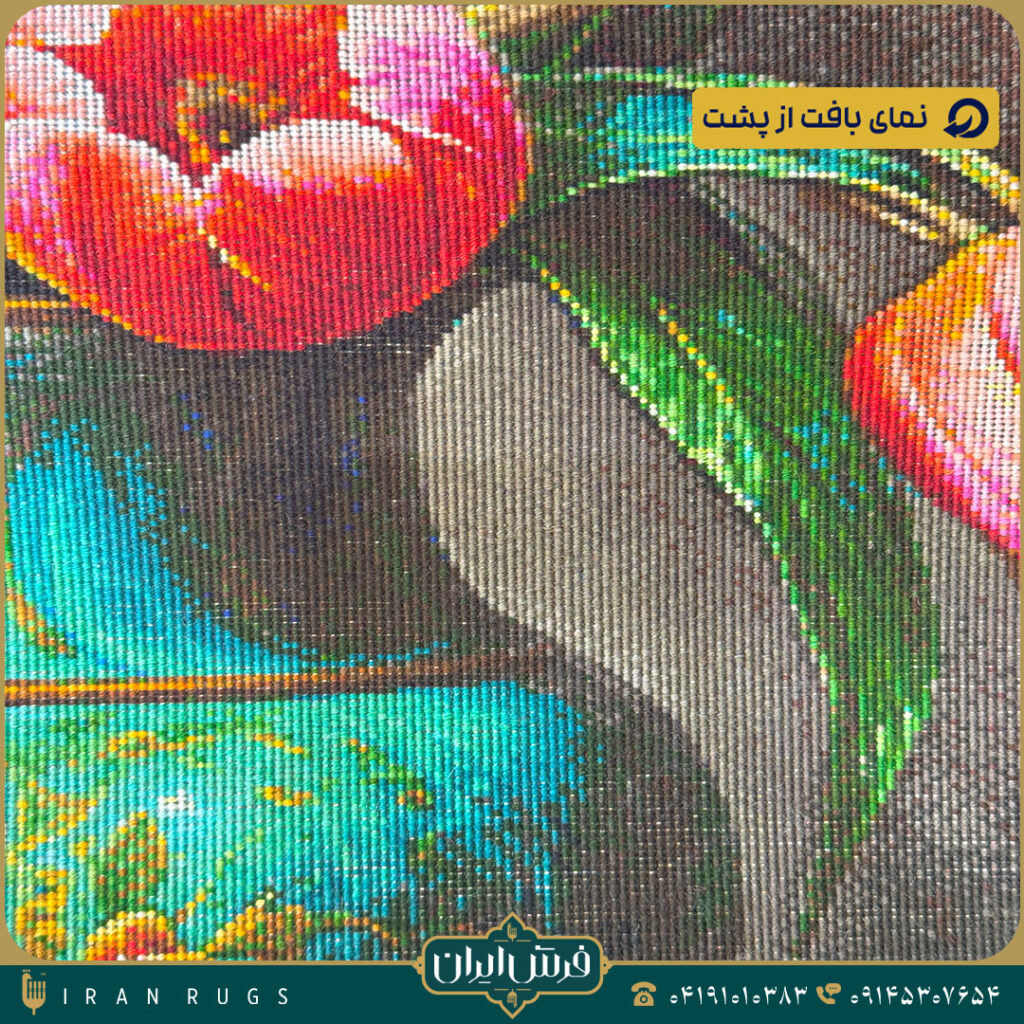 تابلوفرش دستباف طرح گل لاله کد 2940.