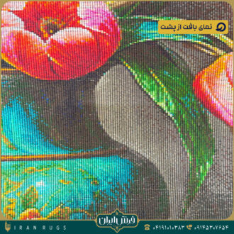 تابلوفرش دستباف طرح گل لاله کد 2940.