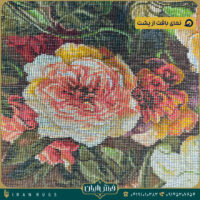 تابلوفرش دستباف طرح بهشت گل‌ها .