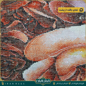تابلوفرش دستبافت طرح سبدگل رز قرمز کد 2942