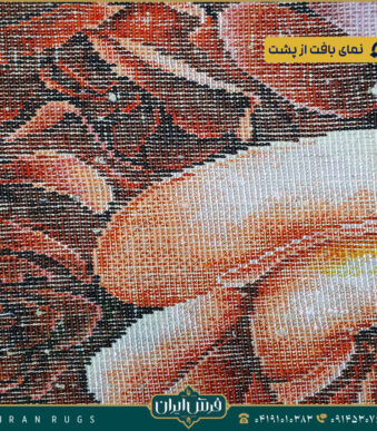تابلوفرش دستبافت طرح سبدگل رز قرمز کد 2942