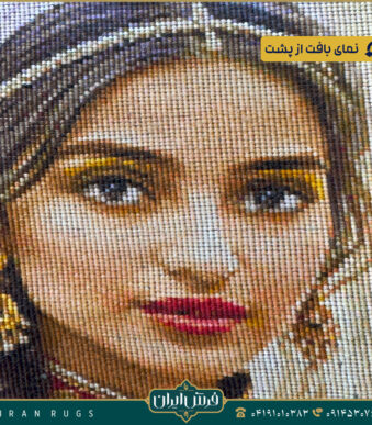 تابلوفرش دستباف طرح دختر اسب سوار کد 2921.