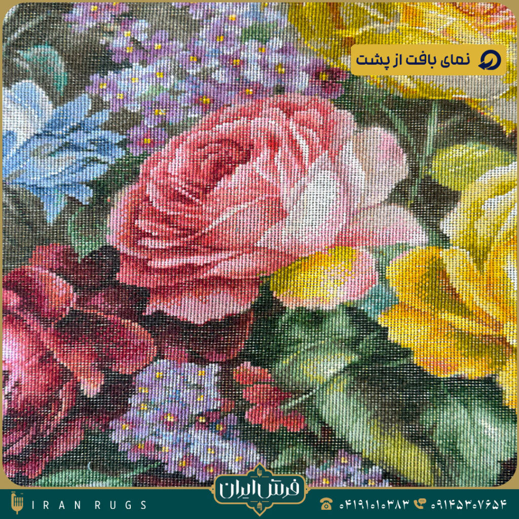 تابلوفرش دستباف طرح گل شکوفه گیلاس کد 2927.