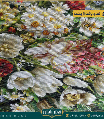 تابلوفرش دستبافت طرح سبدگل خوشبختی کد 2933.