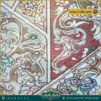 فرش دستبافت زرع و نیم طرح گنبد 50 رج.